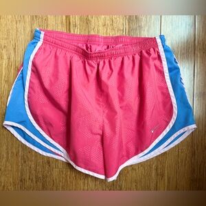 Nike Tempo shorts pink size large women’s. 1412